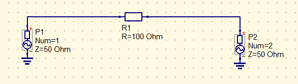 Ideal model of a resistor measurement