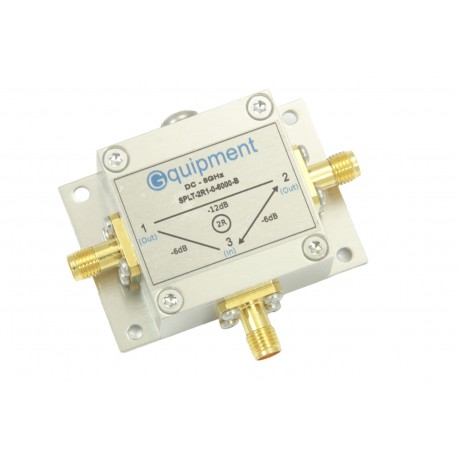 Power splitter / combiner 2R -6dB 0 - 6  GHz with mounting flange