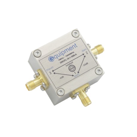 Directional coupler, 10dB coupling, 1-1000MHz