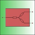 RF Power splitters, resistive - 3R config