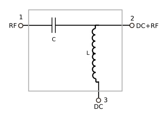 Bias-T circuit diagram