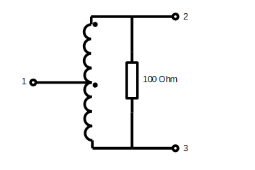 Wilkinson splitter with transformer